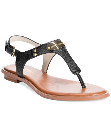 michael kors sandals thong|MICHAEL Michael Kors Women's MK Plate Flat .